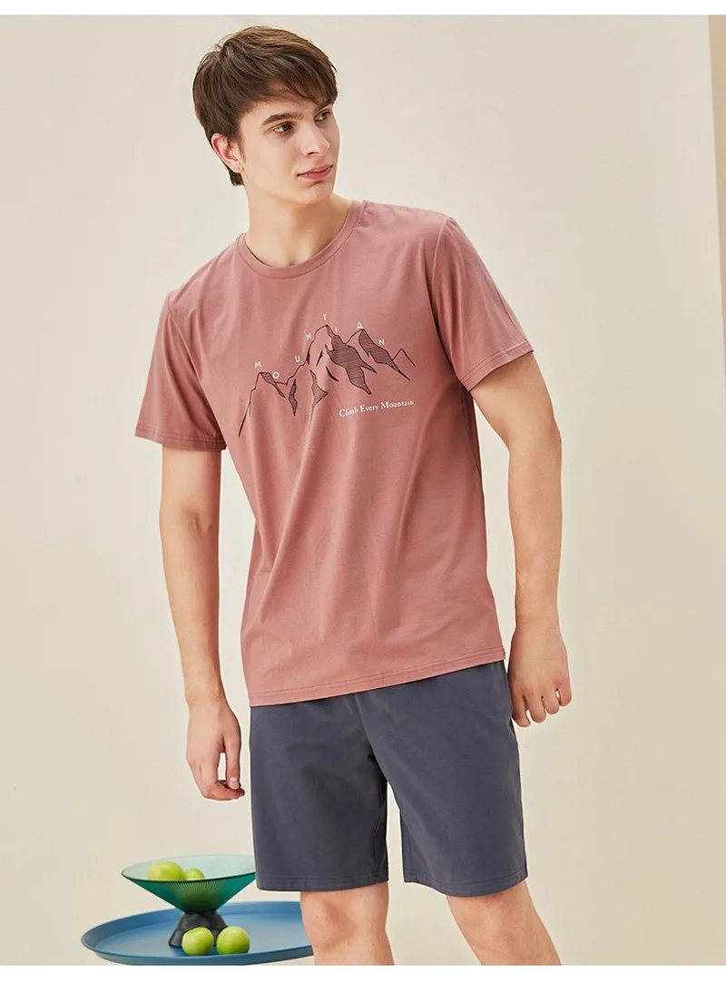 2pcs Men's Pajamas Cotton 2022 Summer Short-sleeved Pullover Tshirt Top Loose Casual Short Pants Home Clothes Pijamas for Men