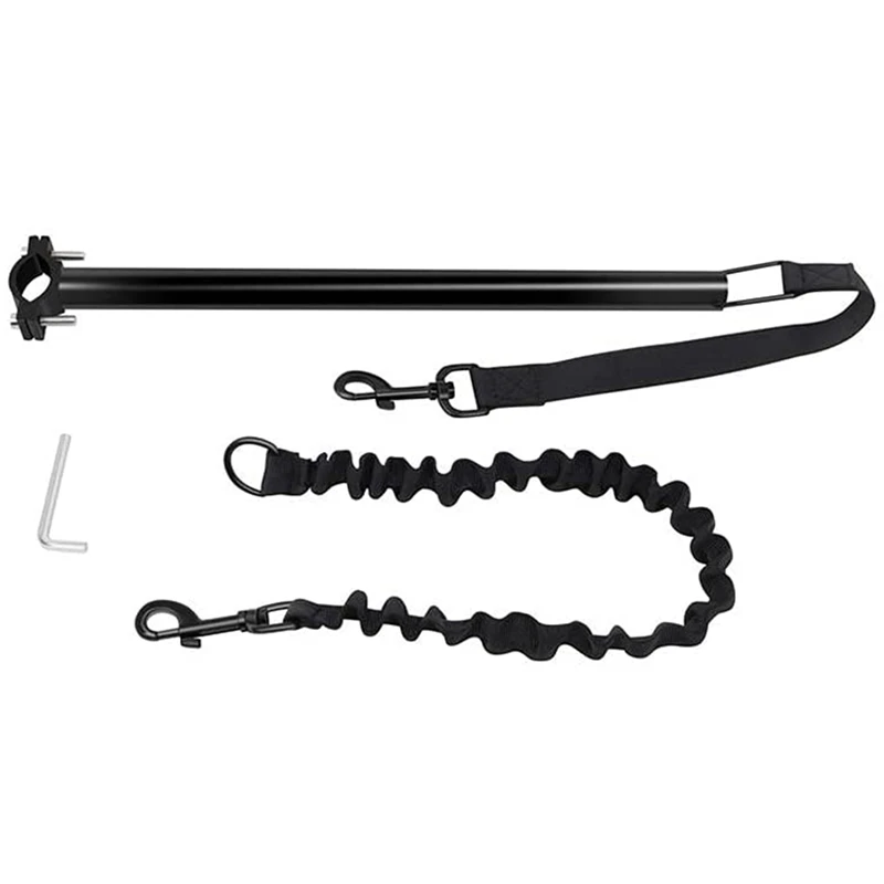 

Выдвижной Поводок для собак, длина 58 дюймов, для езды на велосипеде, прогулок с собаками, свободные руки