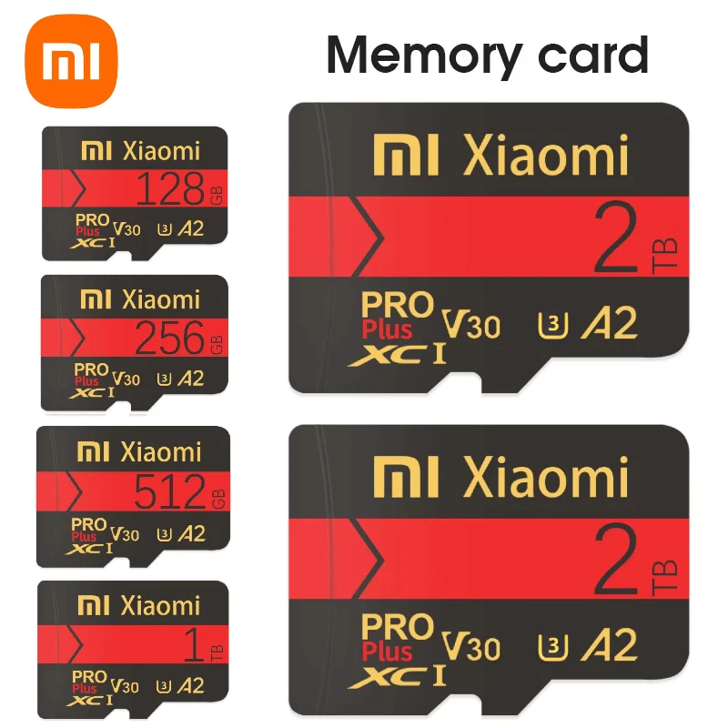 Оригинальная карта Xiaomi SD 2TB Micro TF Mini Memory Card Class 128G 256G Высокоскоростная флэш-память
