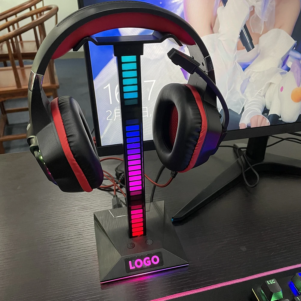 

Подставка для игровых наушников с RGB-подсветкой