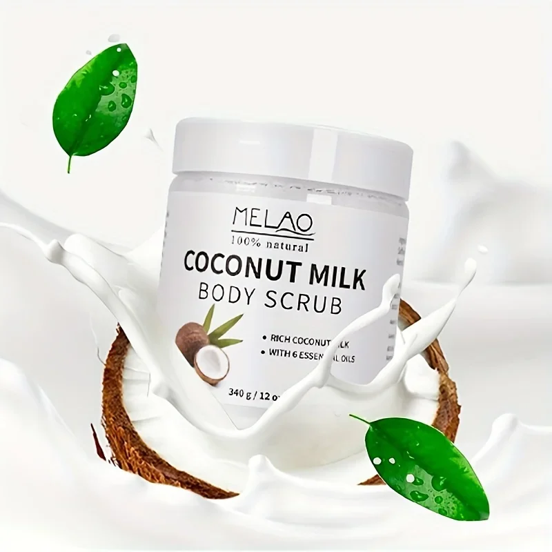 Эфирные масла и питательные вещества MELAO COCONUT BODY SCRUB Соль мертвого моря