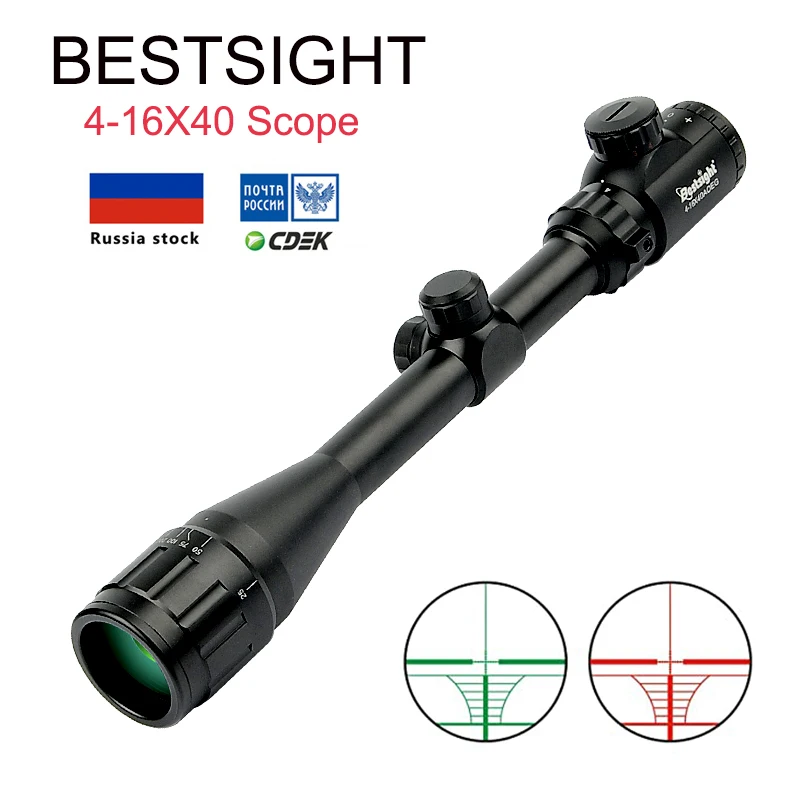 

4-16X40 AOEG Riflescope Hunting Illuminated Green&Red Dot Sight Crosshair Sight Rifle Scope for Airsoft Air Guns Caza