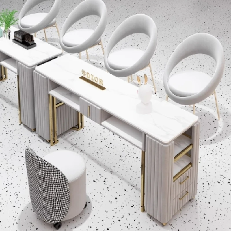 Профессиональный стол для ногтей рабочая станция Kawaii эстетический маникюрный