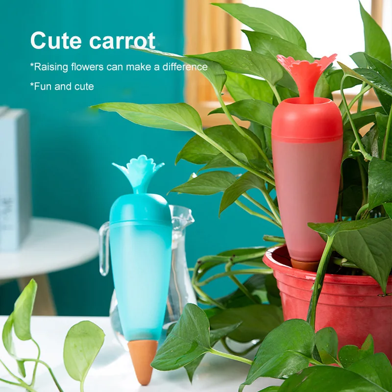 

Creative Carrot Automatic Watering Device Houseplant Plant Pot Bulb Globe House Waterer Garden Watering System Drip Irrigation