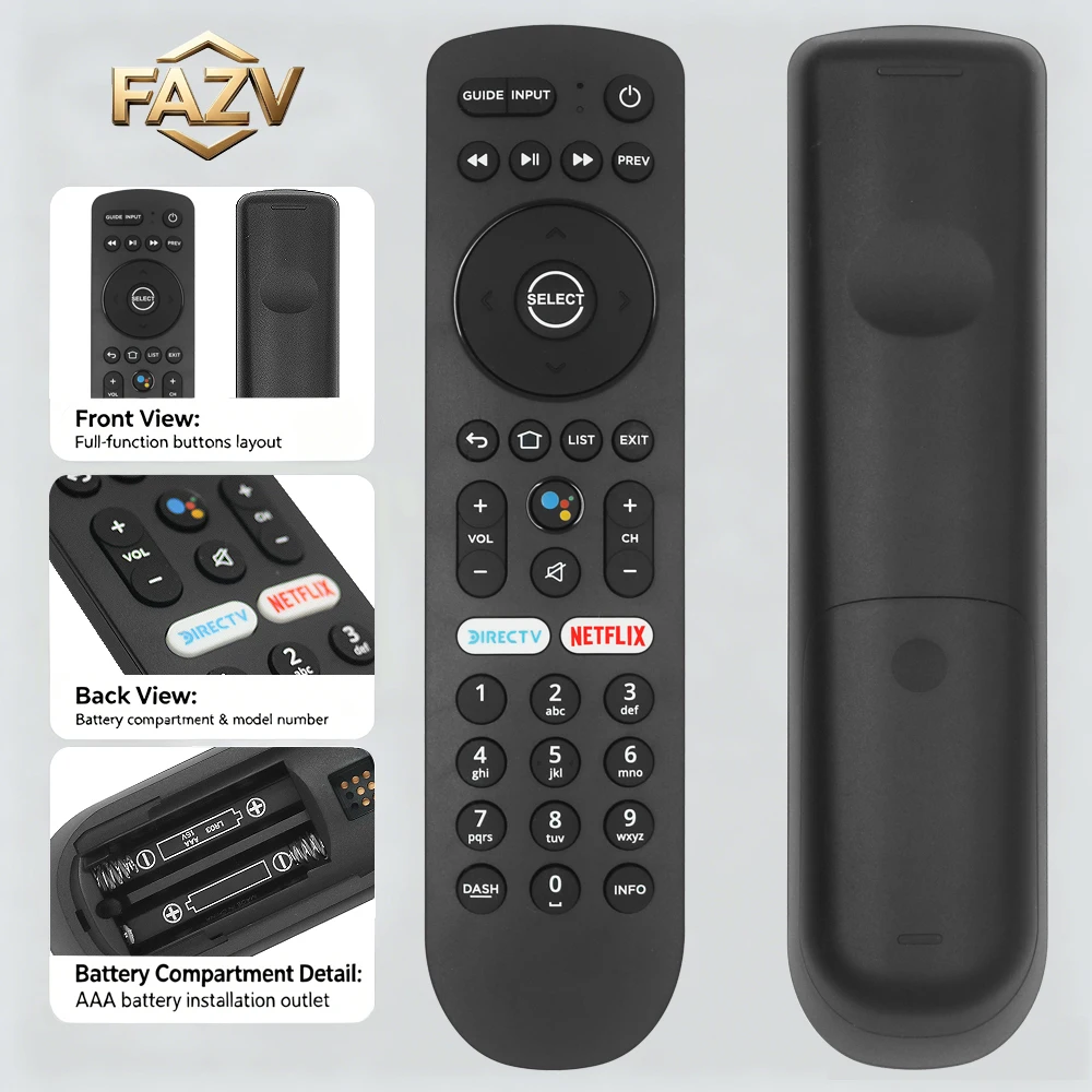 Фото Голосовой пульт FAZV для DIRECTV LATAM LK02 T4HU2102/36K Pall M5, декодер Android TV Box №1