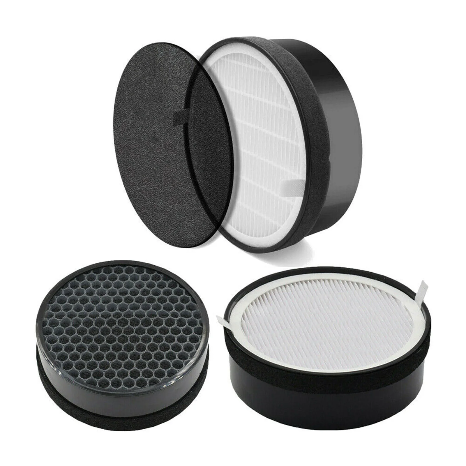 

2Pcs Filters 3 Stage Filtration 3-in-1 Nylon Pre-filter For LEVOIT LV-H132 LV-H132-RF KJ65F-A1 Air Purifier Replacement Parts