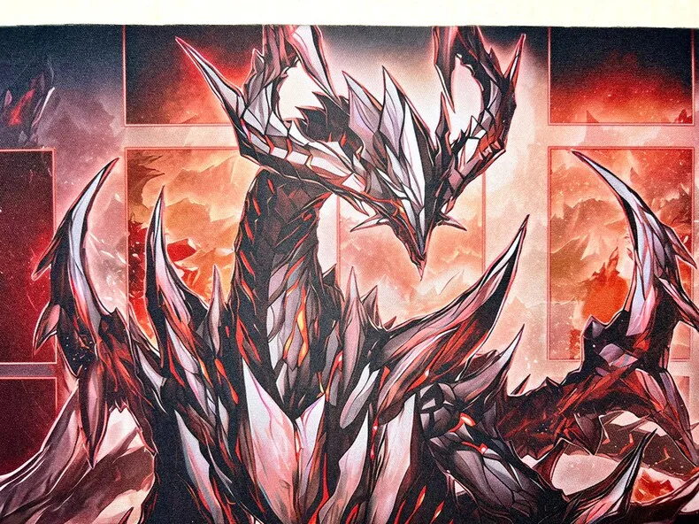 Фото Оригинальный игровой коврик Yu-Gi-Oh! 2MM DIY с изображением Примитивного Дракона Этерического Берила Коврик для карточных игр TCG/OCG, резиновый коврик для мыши №3