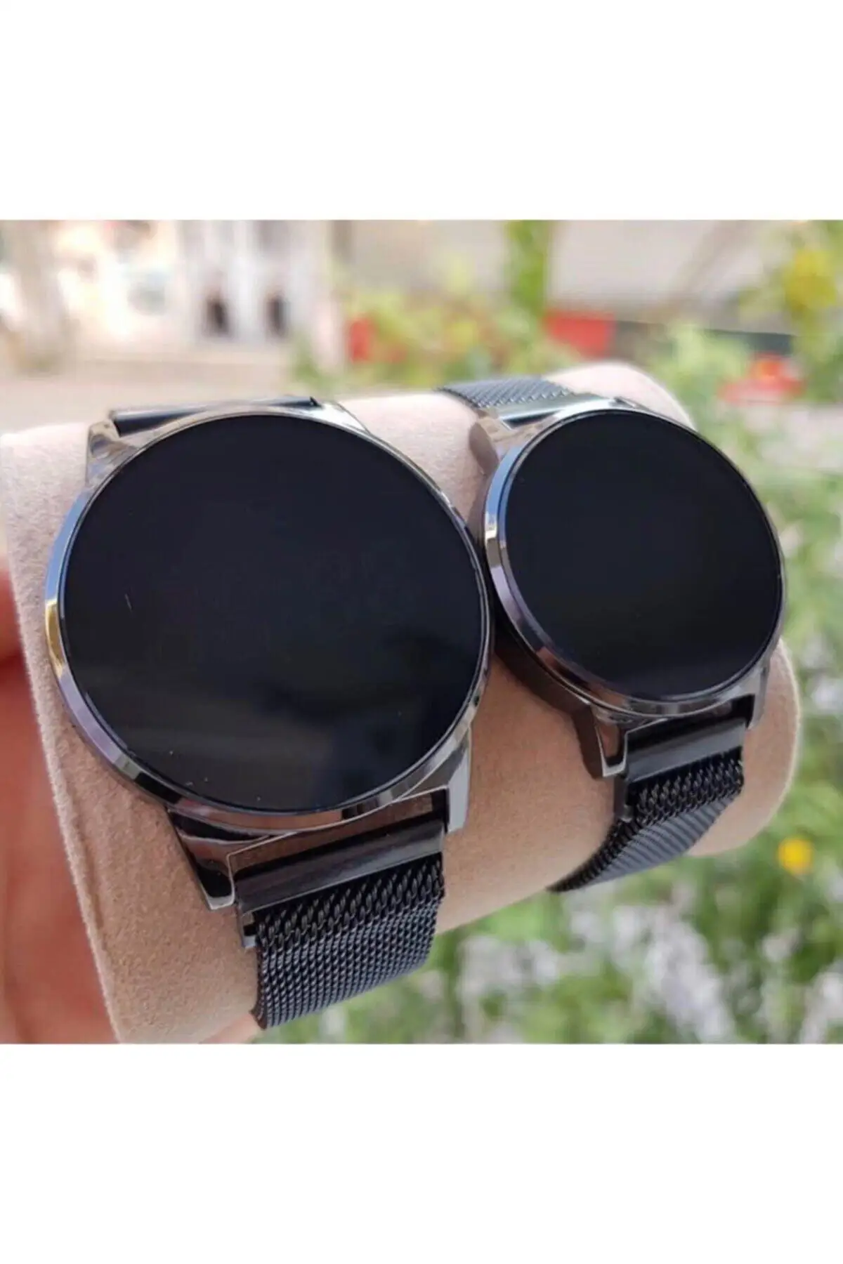 

2022 Watches Digital Touch Screen Magnet Corded Double Clock New Fashion Stylish Brand Top Quality wristband