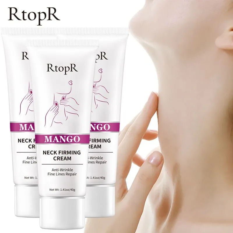 

3PCS Mango Firming Neck Cream Anti Wrinkle Remove Neck Mask Nourishing Whitening Mild Peeling Beauty Neck Care 40g