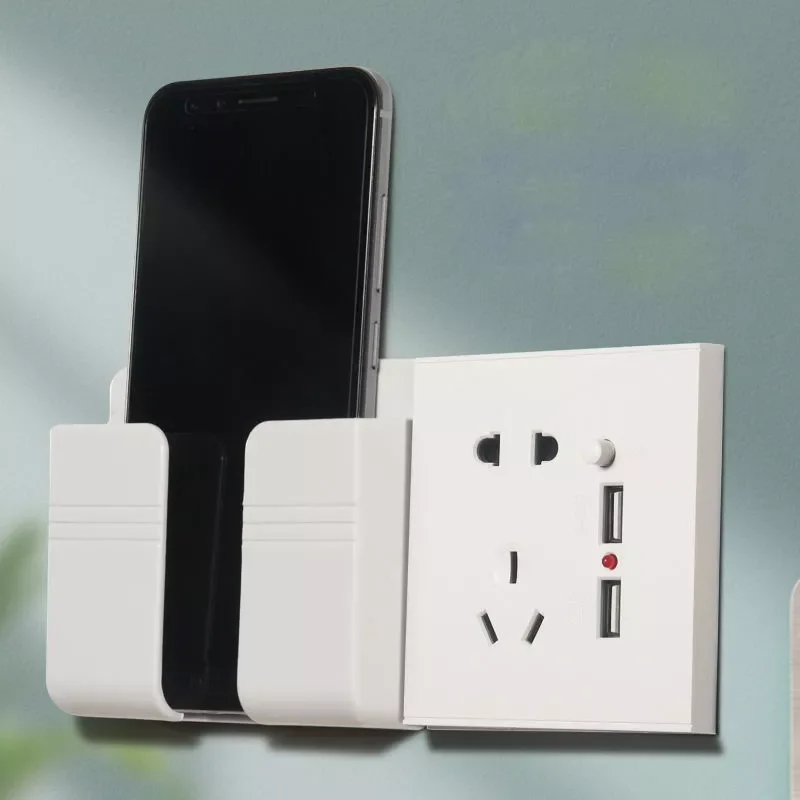 

Decoration Wall Holder Phone Charging Holder Socket Charger Storage Box Mobile Phone Holder Universal Stand 2022Year New
