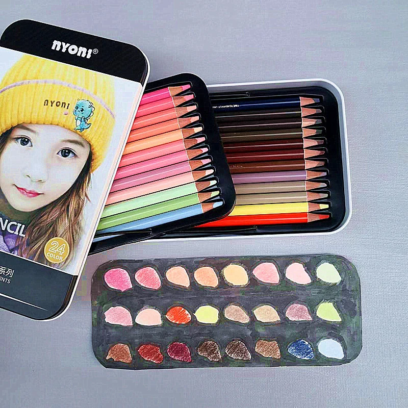 Portrait Soft Pastel Sketch Pencil Wood Color Pencils For Artist School Art Supplies