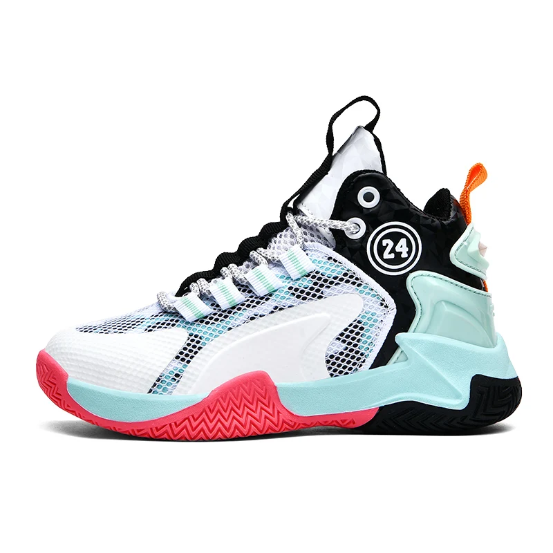 Size 30-40 Kids Boys Brand Basketball Shoes Kids Sneakers Non-Slip Sports Girls Basketball Training Tennis Shoes