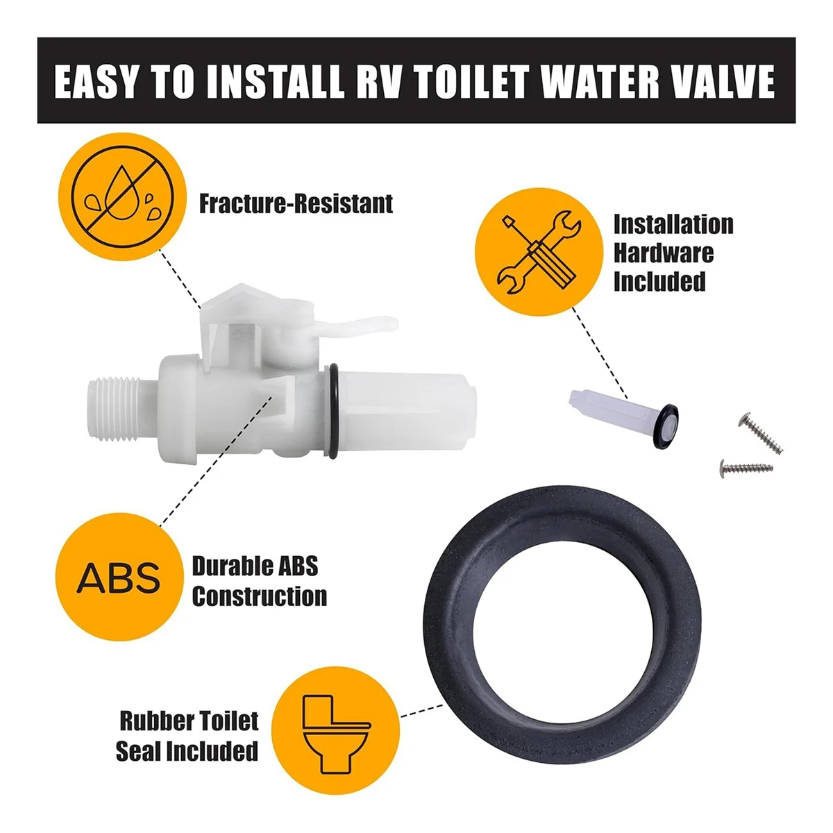 Комплект водяных клапанов для туалета 1 комплект автофургона 13168