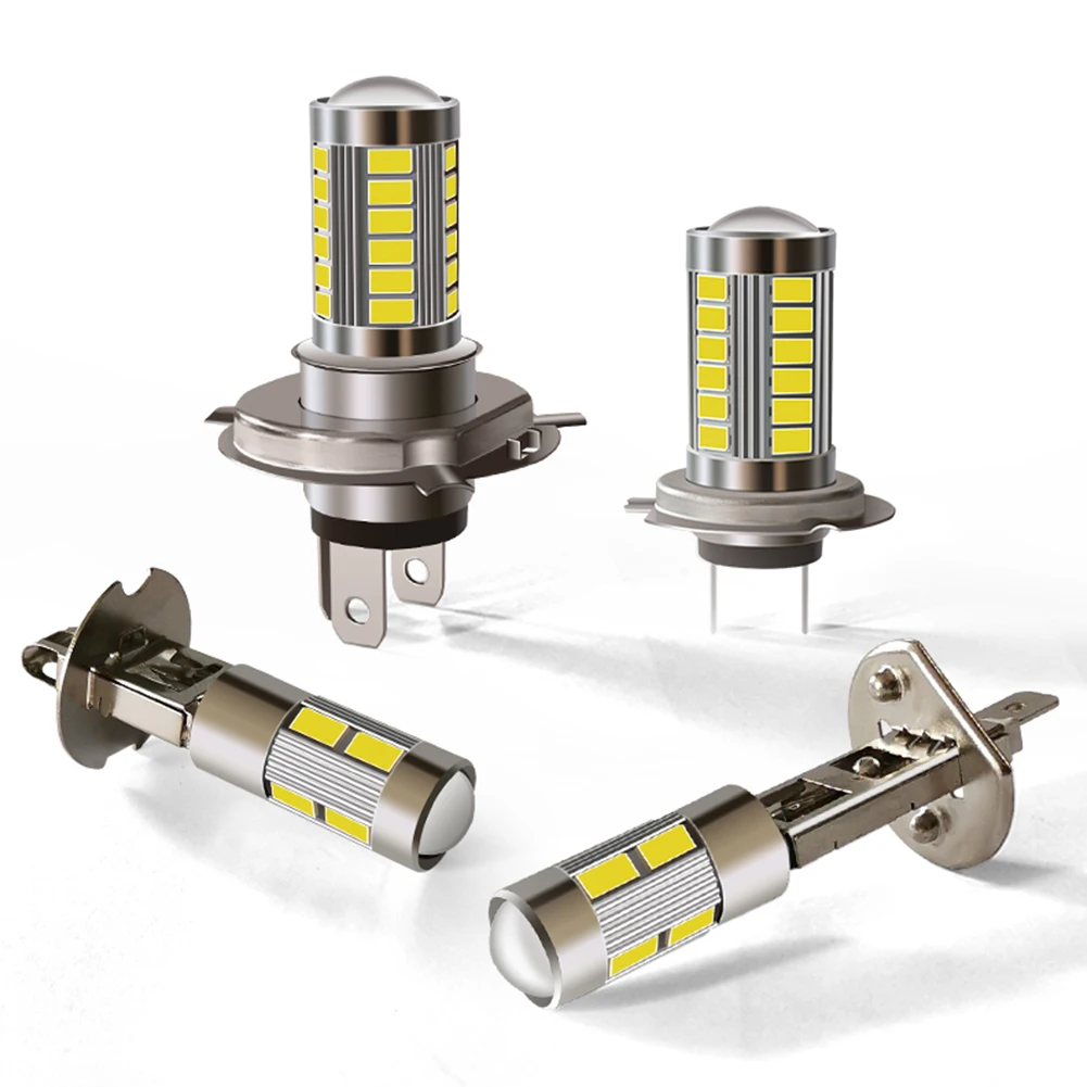 

1 шт., Автомобильные светодиодные мотоциклетсветодиодный фары 33SMD H4 H7 H1 H3