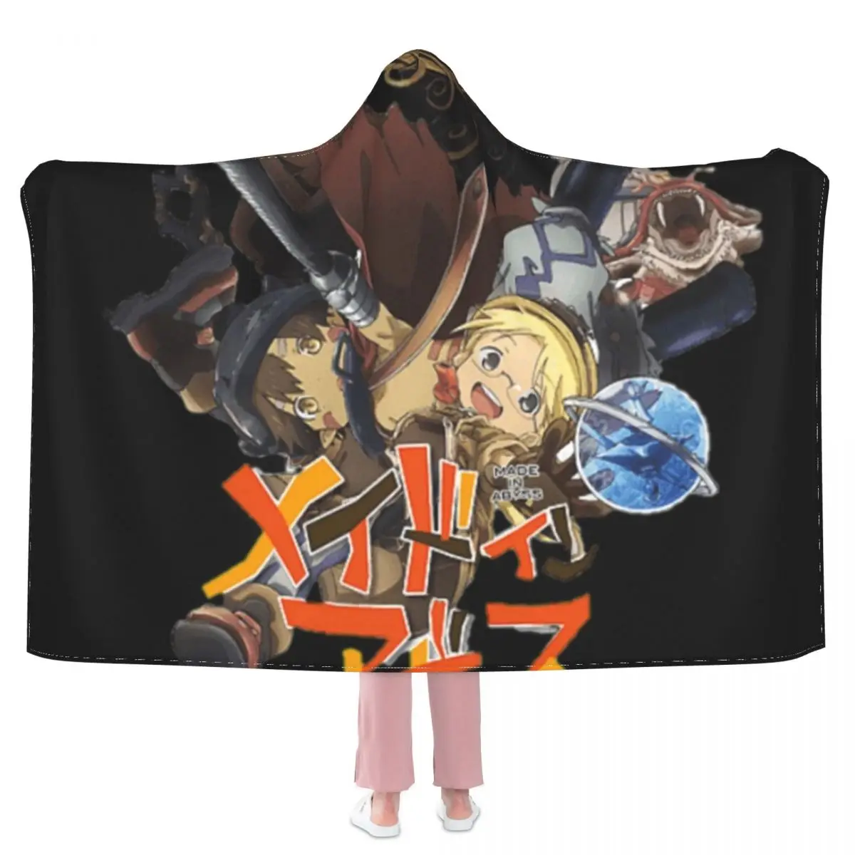 

Сделано в Бездне аниме одеяло благословение полая манга японская мода уютное с капюшоном покрывало флисовое Кресло мягкое одеяло