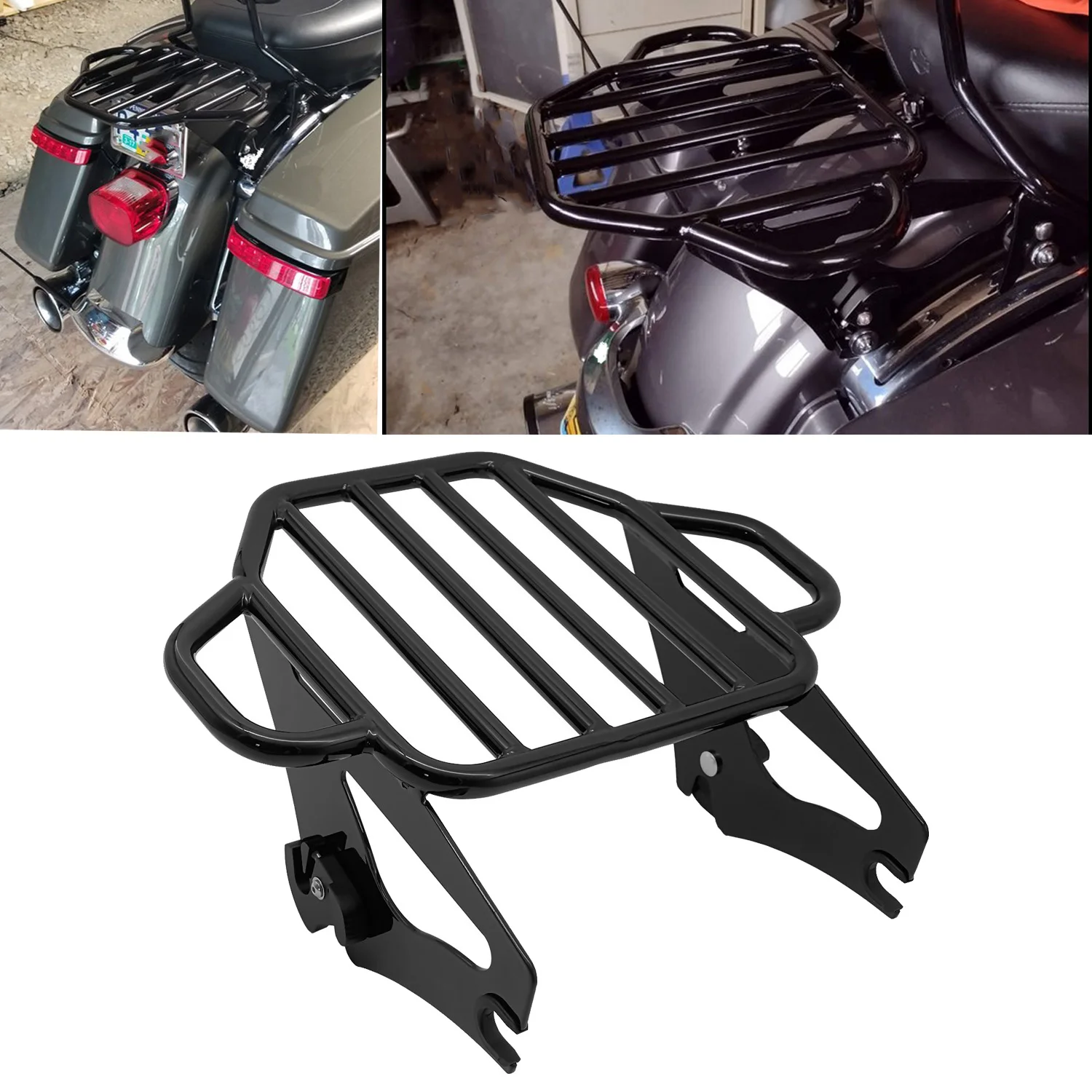Съемная багажная стойка Two Up Pak для Harley Touring Road King Street Glide FLHX FLHR Tour Pack 2009-2022 |