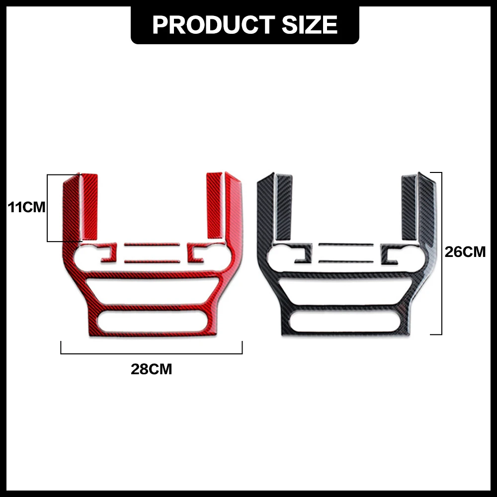 Чехол центральной консоли автомобиля из углеродного волокна аксессуар для