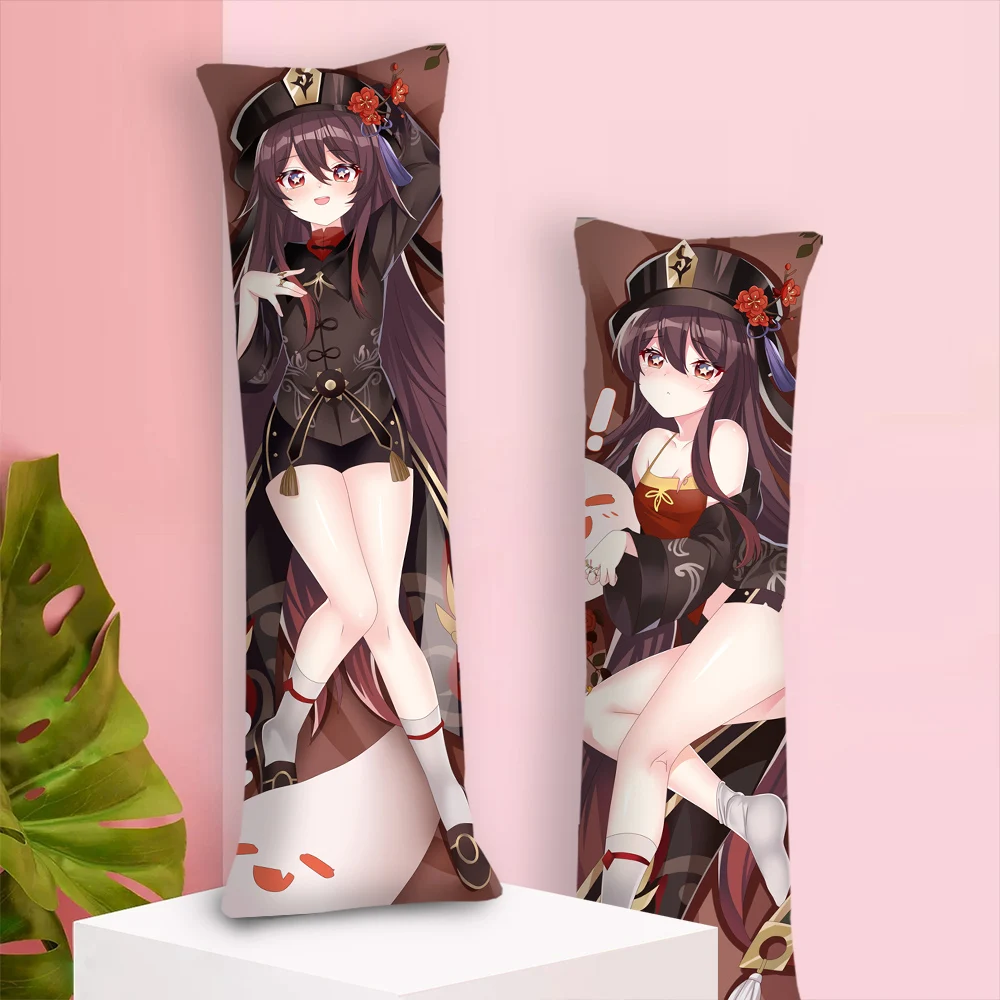 

Чехол для подушки Liyue Hutao с героями игры Genshin Impact Dakimakura обнимающееся тело наволочка с изображением героев мультфильмов из игры периферии