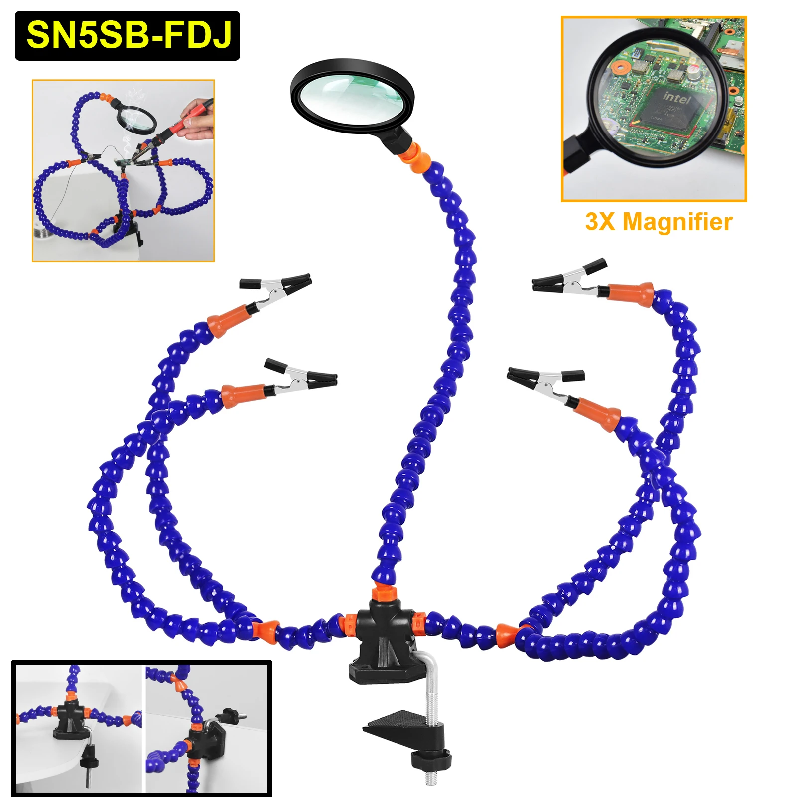 

NEWACALOX Третья рука паяльник