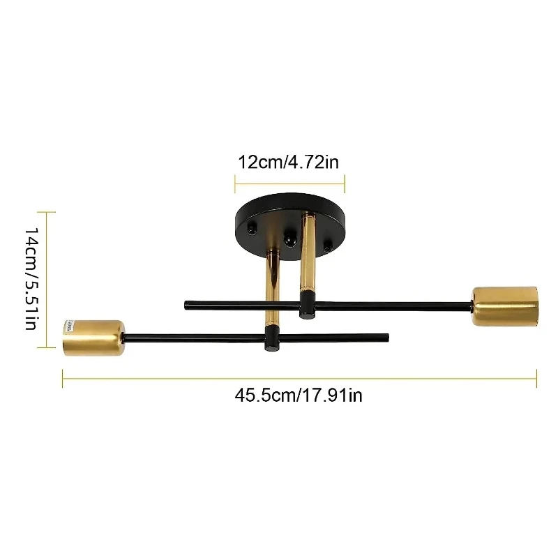 

Потолочная люстра STDJHong, 2 света, скандинавский стиль