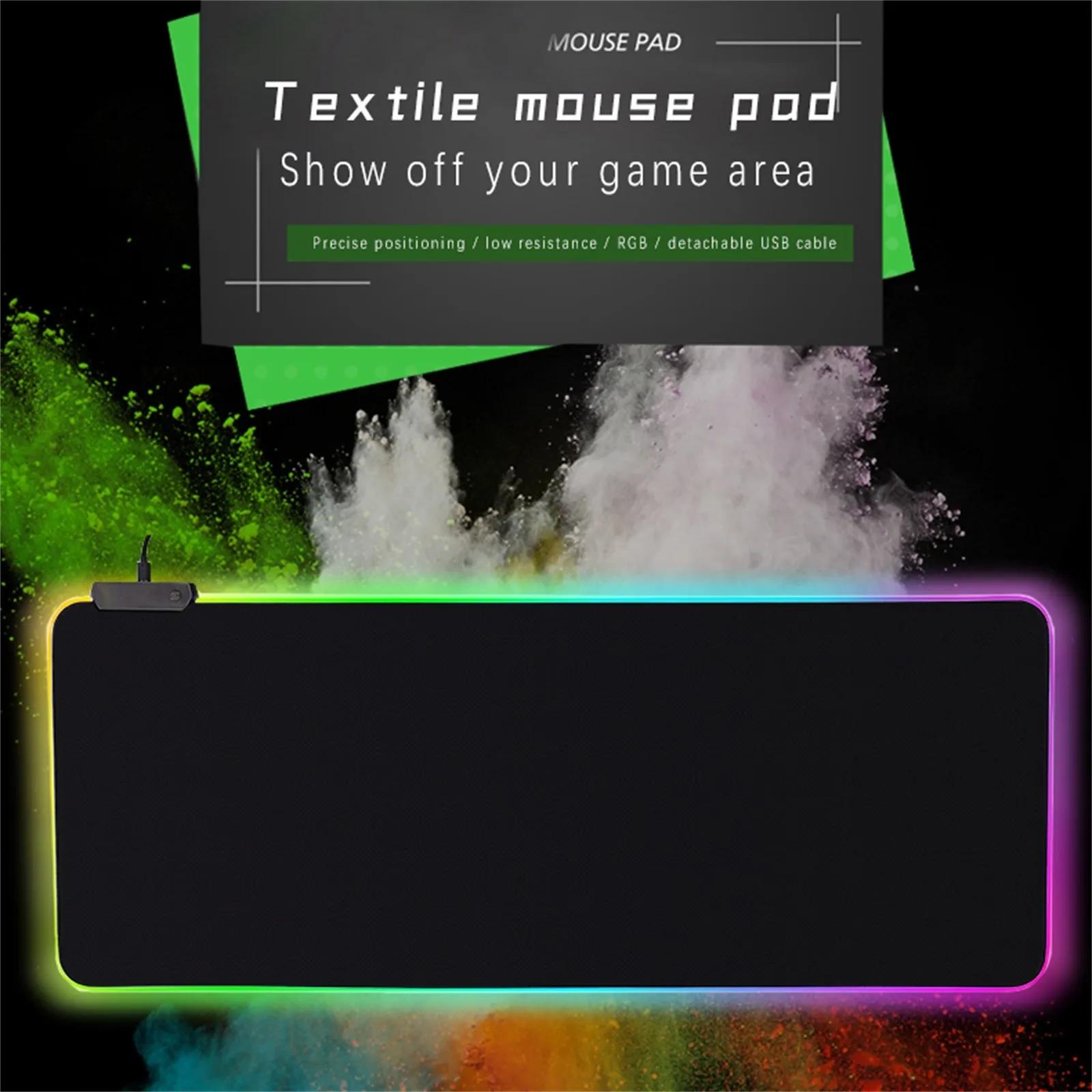 

Large E-sports Gaming Large Mat 1PC RGB Table Keyboard Luminous Mat Game Accessories