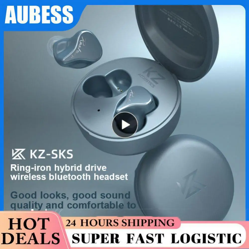 

SKS 1BA 1DD TWS 5.2 Earphones HiFi Game Earbuds Touch Control Noise Cancelling Sport Wireless Headset KZ Z1 VXS