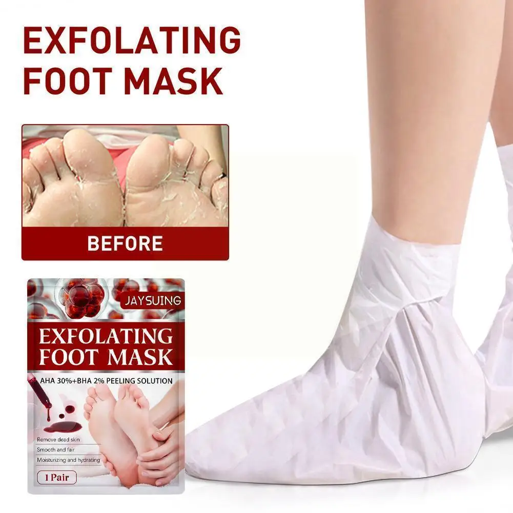 

1Pair Exfoliating Foot Mask Film Exfoliation Scrub Care Remove Dead Feet Anti-cracking Tool Heel Calluses Moisturizing R8W2