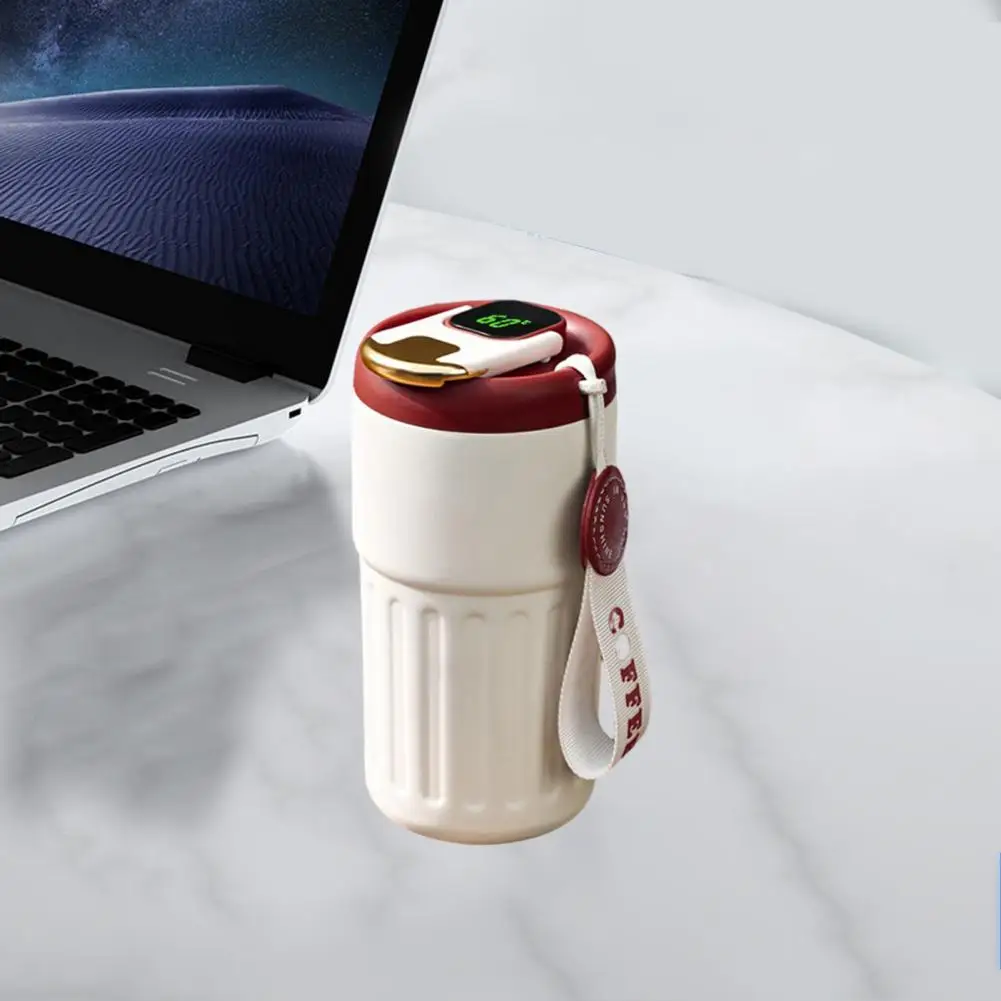 

Durable Two-Drinking Ways High Capacity Car Thermal Vacuum Cup Coffee Tumbler with Handle Water Bottle Daily Life Supply