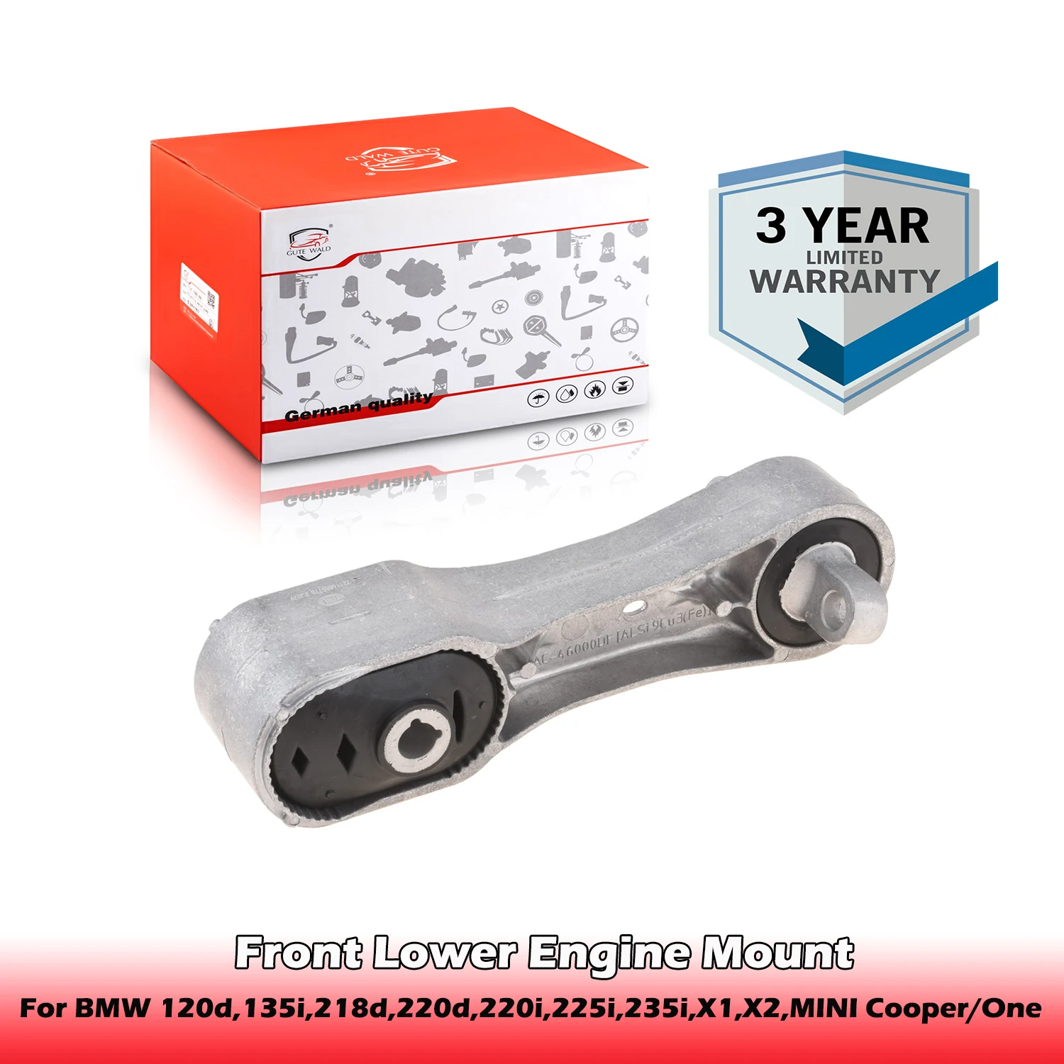 

Крепление двигателя 22116885786 , 22116885778 Для BMW 120d,135i,218d,220d,220i,225i,235i,X1,X2,MINI Countryman/Clubman Cooper/Cooper S