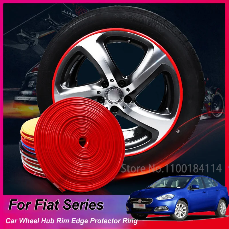 

8M Pro Car Wheel Rim Protector Roll New Styling IPA RimbladesTire Trim Vehicle Decoration Defcals For Fiat