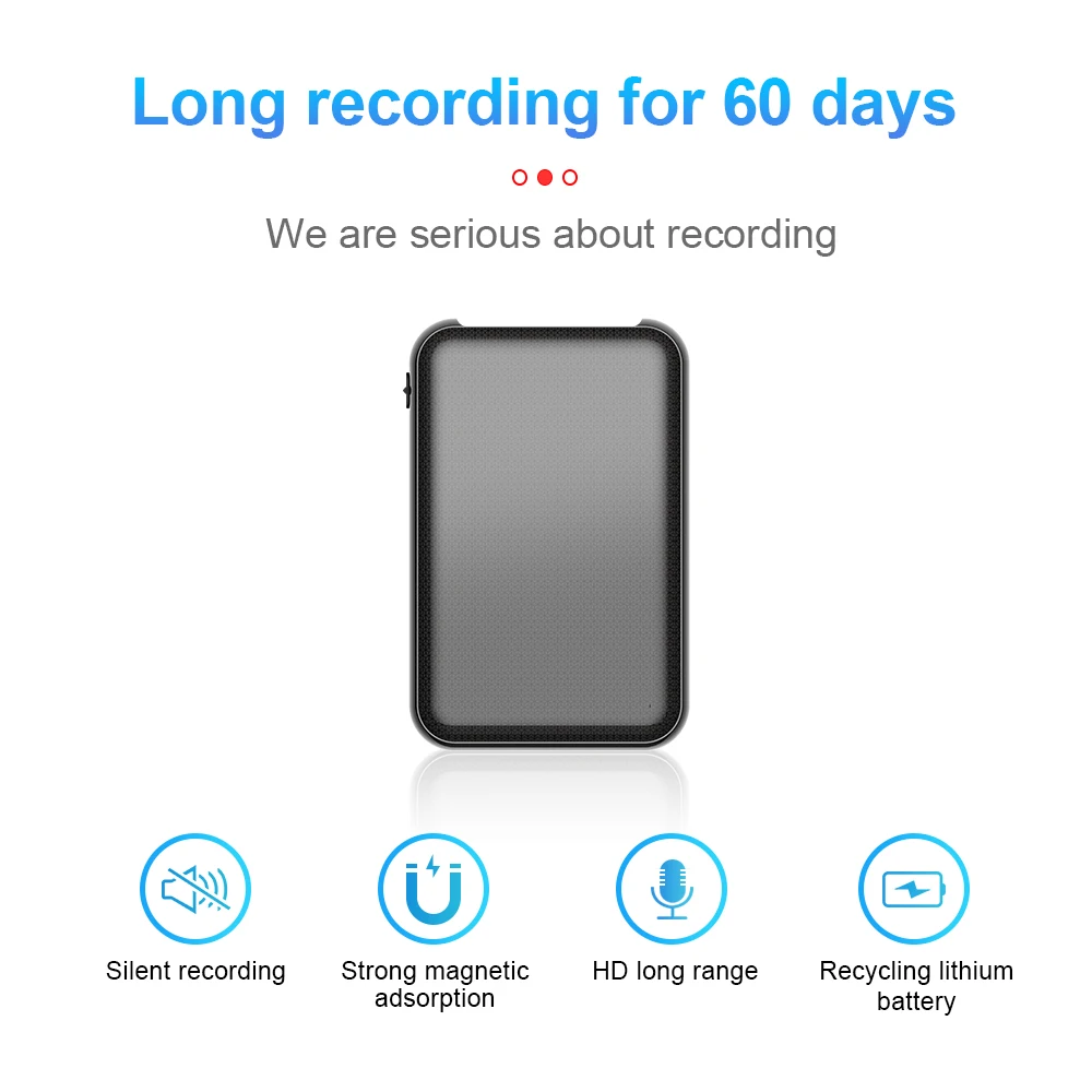 

Q75 Remote Recording Mp3 Intelligent High-definition Noise Reduction Power Bank Voice Control Recorder Voice Activated Recorder