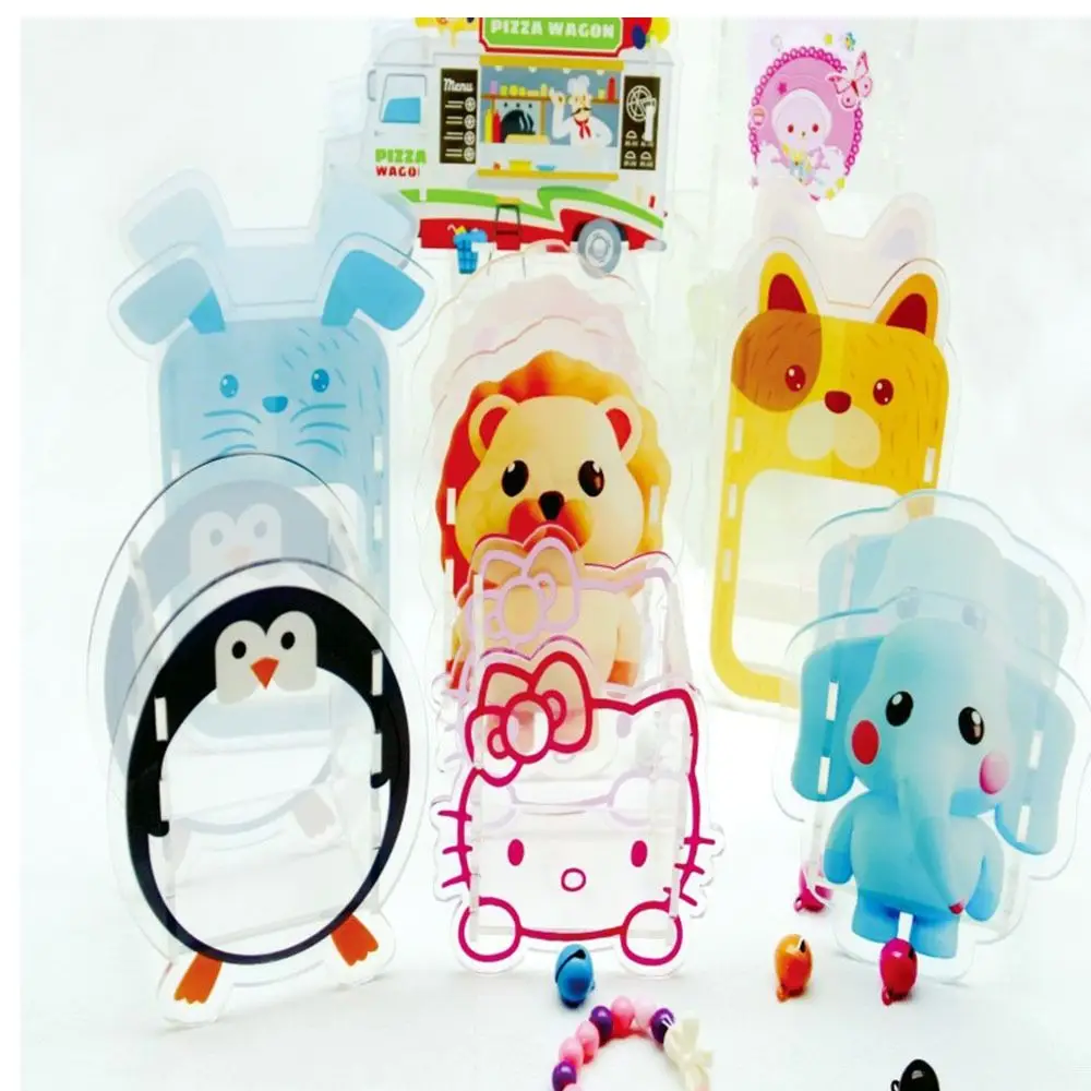 Держатель для ручек с мультяшным животным прозрачный акриловый креативный