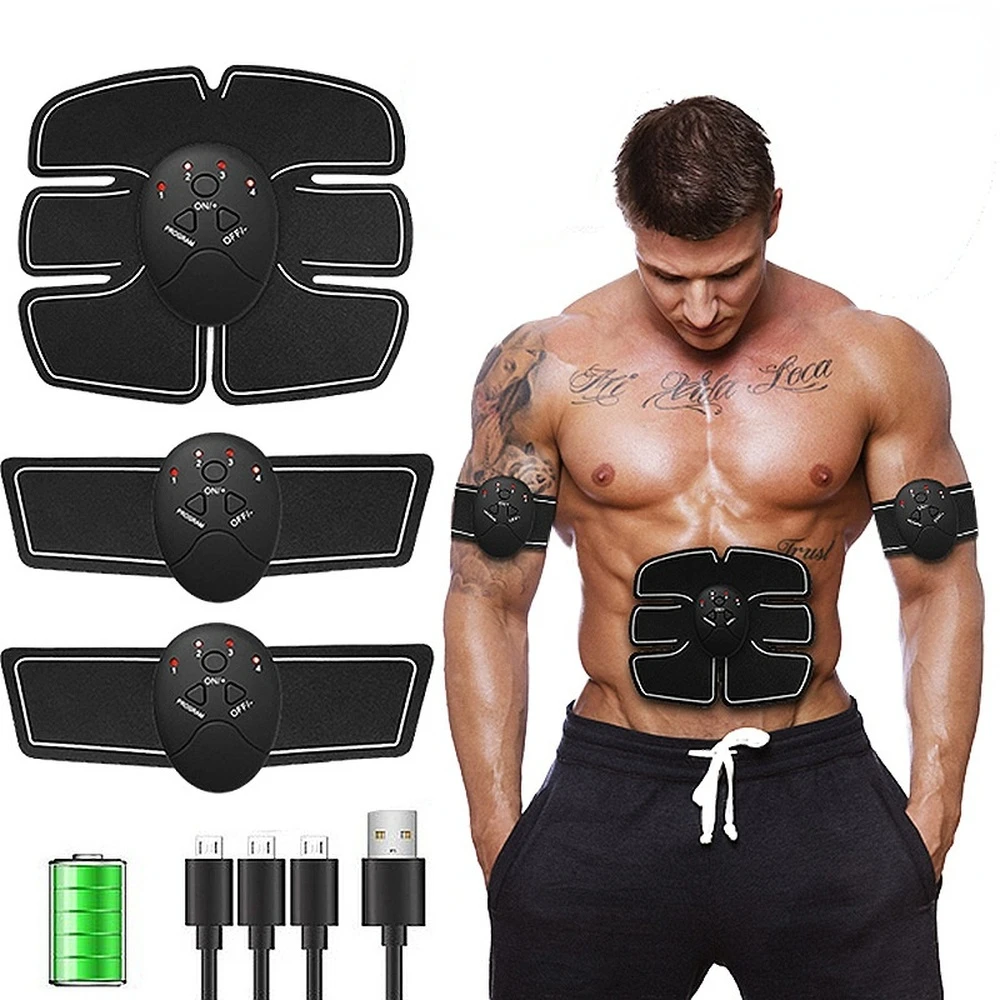

EMS Muscle Stimulator Trainer Smart Fitness Abdominal Training Electric Body Weight Loss Slimming Device WITHOUT RETAIL BOX