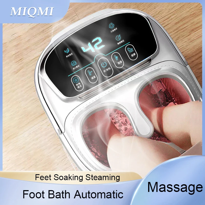 Automatic Foot Bucket For Soaking Feet Electric Steaming  That Heat Bath Massage  Constant Temperature Spa Hot Tub Adult Home