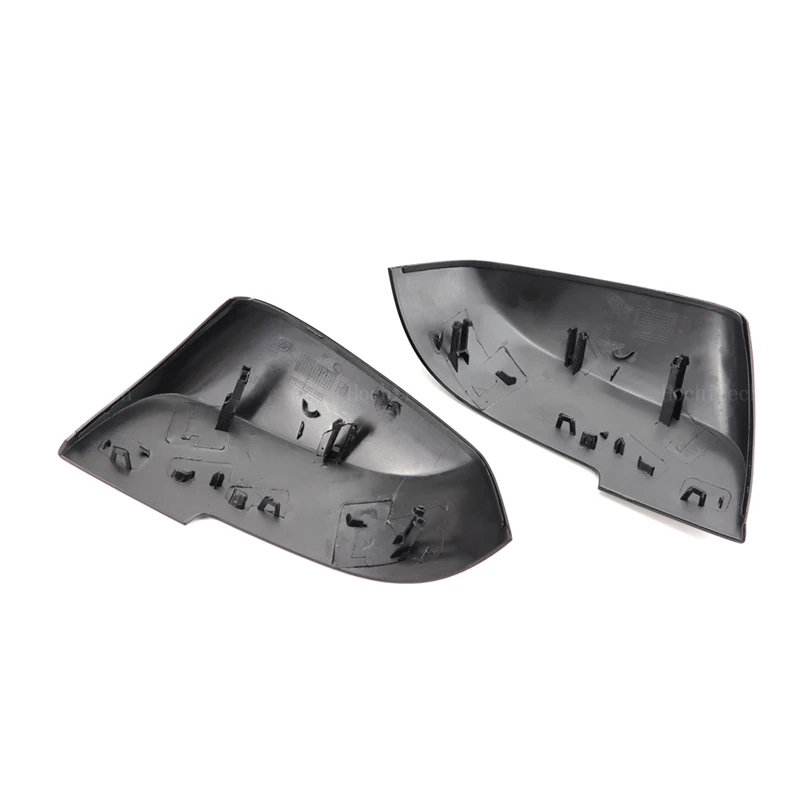 1 пара черных накладок на боковые зеркала в стиле углеродного волокна для BMW серии