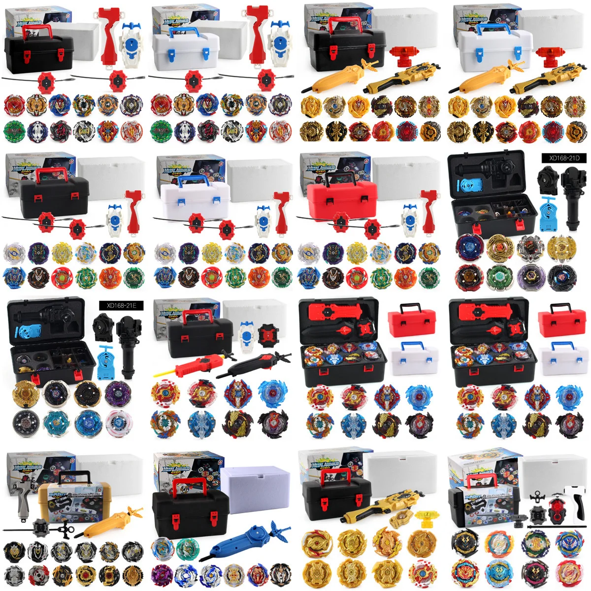 

20 Burst Gyroscope Toolbox Sets With Bidirectional Transmitter For Combat Gyroscope Beyblade Spinning Toys Sale Top Spinner Toy