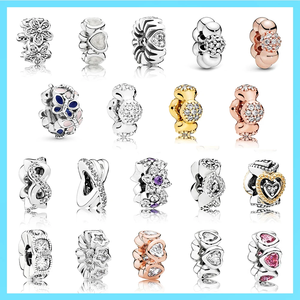 

Panjia S925 двухрядная изолирующая бусина, бусины, Женская безопасная цепочка, сверкающая элегантная