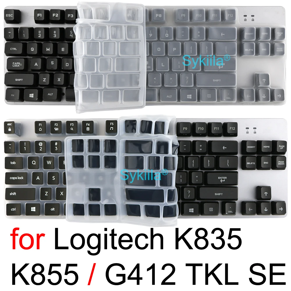 K835 Keyboard Cover for Logitech K835 K855 TKL G412 TKL SE for Logi Mechanical Protective Protector Skin Case Clear Silicone
