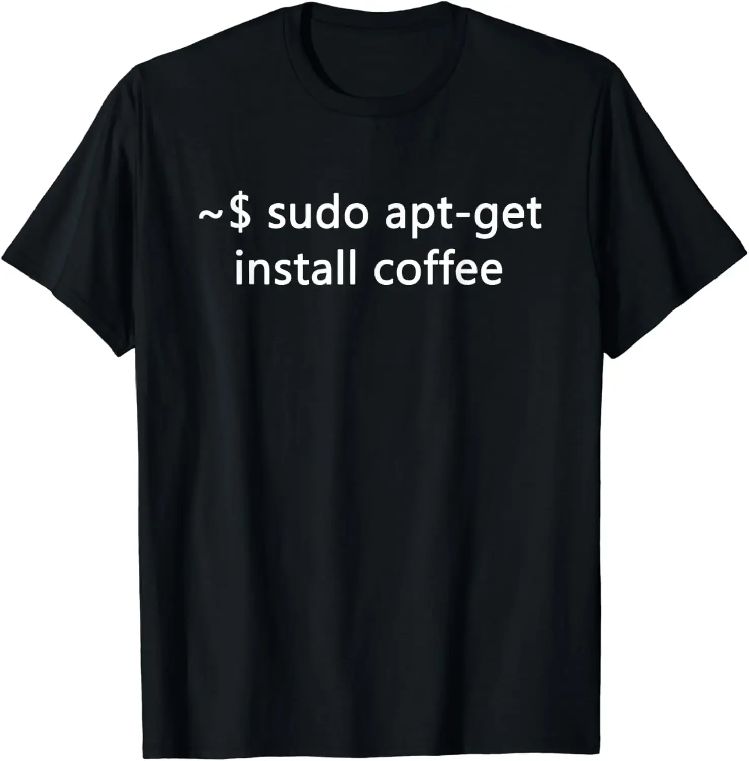 Футболка Sysadmin Sudo Apt-Get для установки кофе Linux