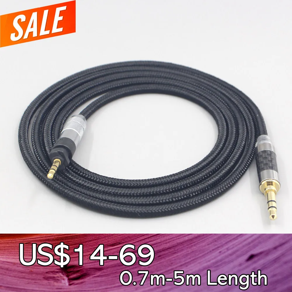 Сверхмягкий нейлоновый кабель для наушников OFC Shure SRH840 SRH940 SRH440 SRH750DJ Philips SHP9000 SHP8900