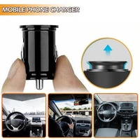 new 1pc black 12v vehicle mobile phone charger car cigarette lighter adapter fast charging car phones chargers