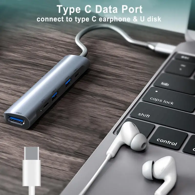 

Док-станция RYRA с разъемами USB 3,0 и USB Type-c на 60 Вт