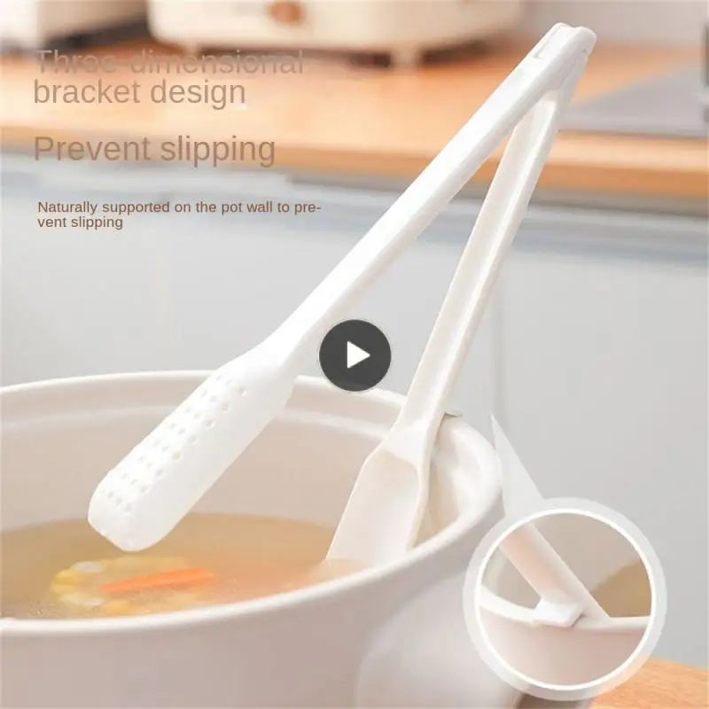 

Multifunctional High Temperature Resisting Household Pot Side Bracket Kitchen Food Clip Anti-slip Anti-scalding Spoon Detachable