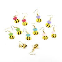 fashion creative lovely color simulation cartoon animal panda bee earrings for women jewelry accessories gifts wholesale