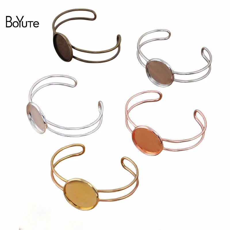 

BoYuTe (5 шт./Лот) 65*60 мм металлический латунный браслет Базовая Сварка 20 мм 25 мм фотолоток «сделай сам» ювелирные аксессуары ручной работы