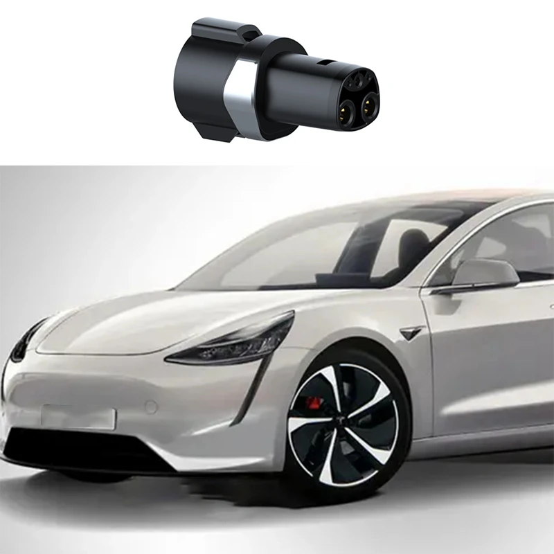 Адаптер для зарядки со сваечным адаптером черный американский стандарт Tesla J1772 60A