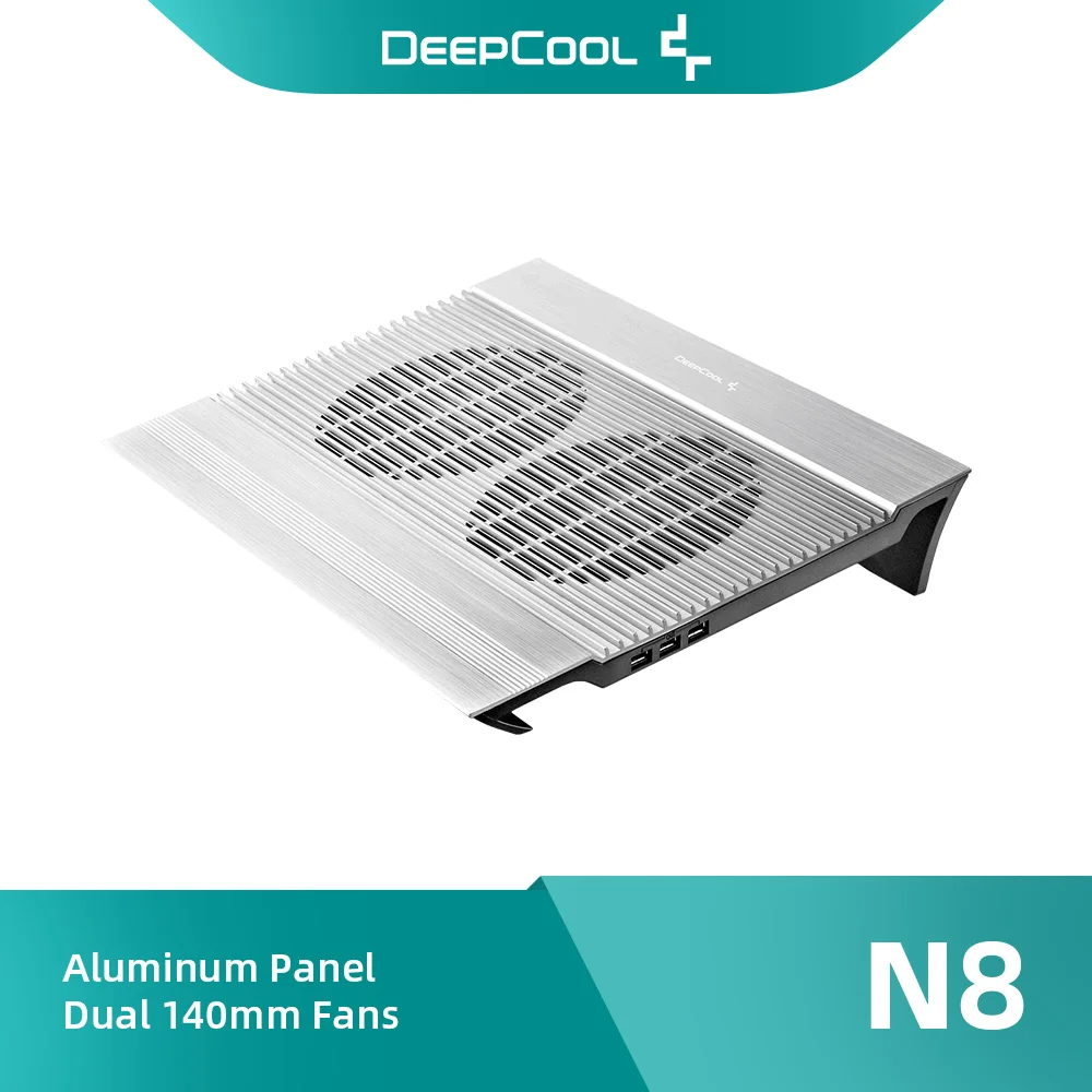 

Кулер для ноутбука DeepCool N8, 4 USB-порта, 140 мм