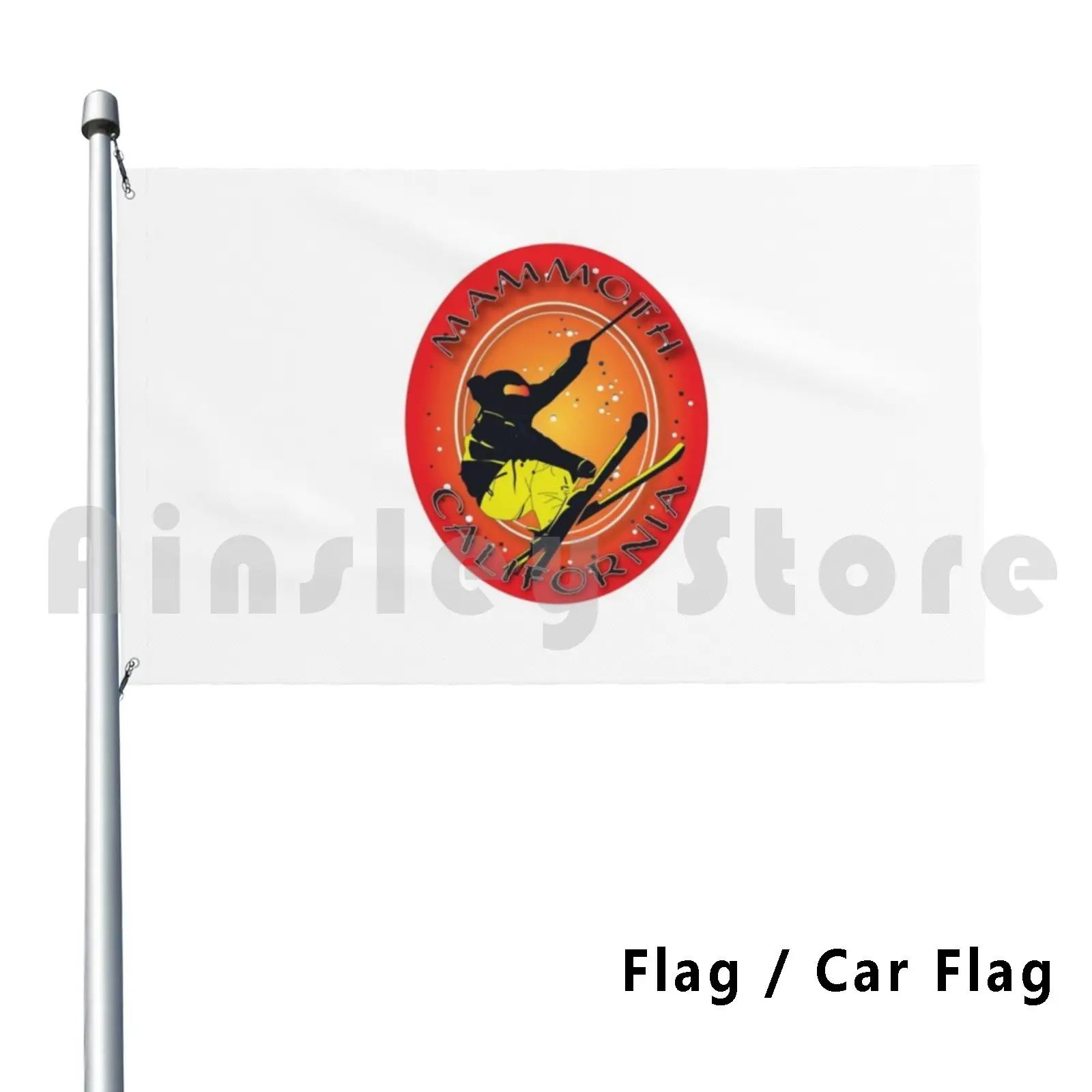California Yosemite Sticker Flag Car Flag Funny Ski Resort Hiking