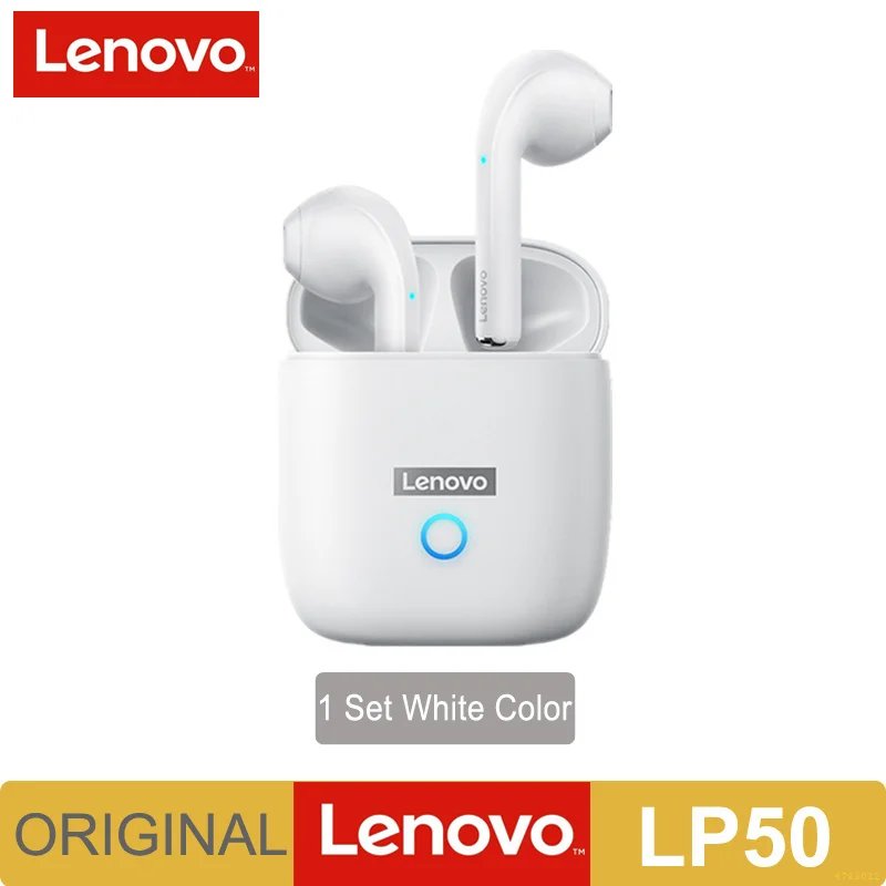 

TWS-наушники Lenovo LP50 с поддержкой Bluetooth и микрофоном