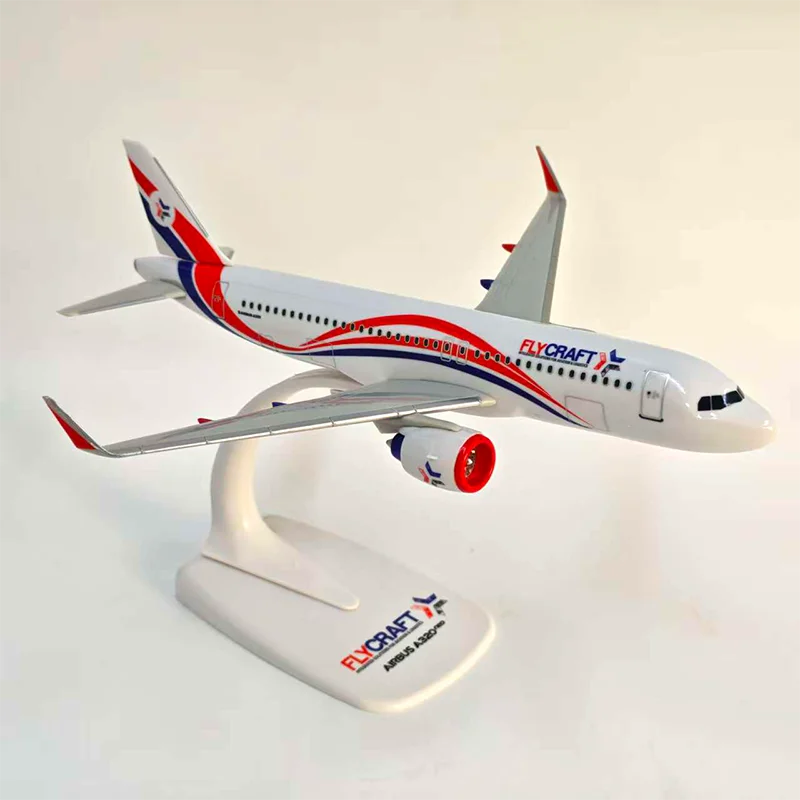 Фото АБС-пластик, масштаб 1/200, A320NEO FLYCRAFT, имитационная модель самолета, статическая коллекция, украшенные праздничные подарки, игрушки №4
